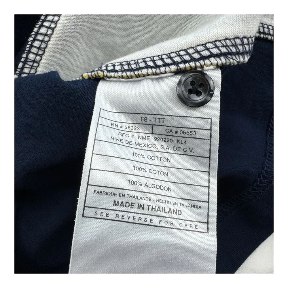 Nike Tiger Slam Boys Small (8)‎ Blue White & Yellow NWT DS Cotton Polo Shirt